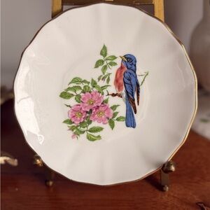 Floral Bird Decorative Trinket Dish